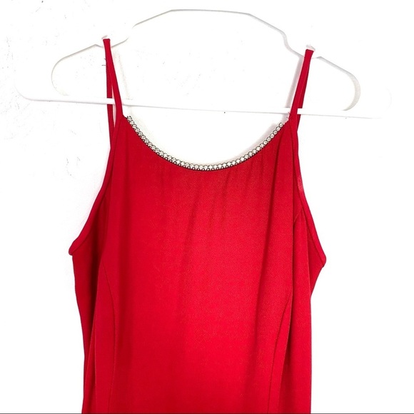 Gunne Sax Dress Size XS Small Vintage 90s Jessica McClintock Red Prom Dress - Picture 6 of 15